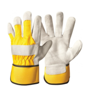 ToughShield Single Palm Leather Work Gloves – Durable Cowhide Split Leather with Safety Cuff